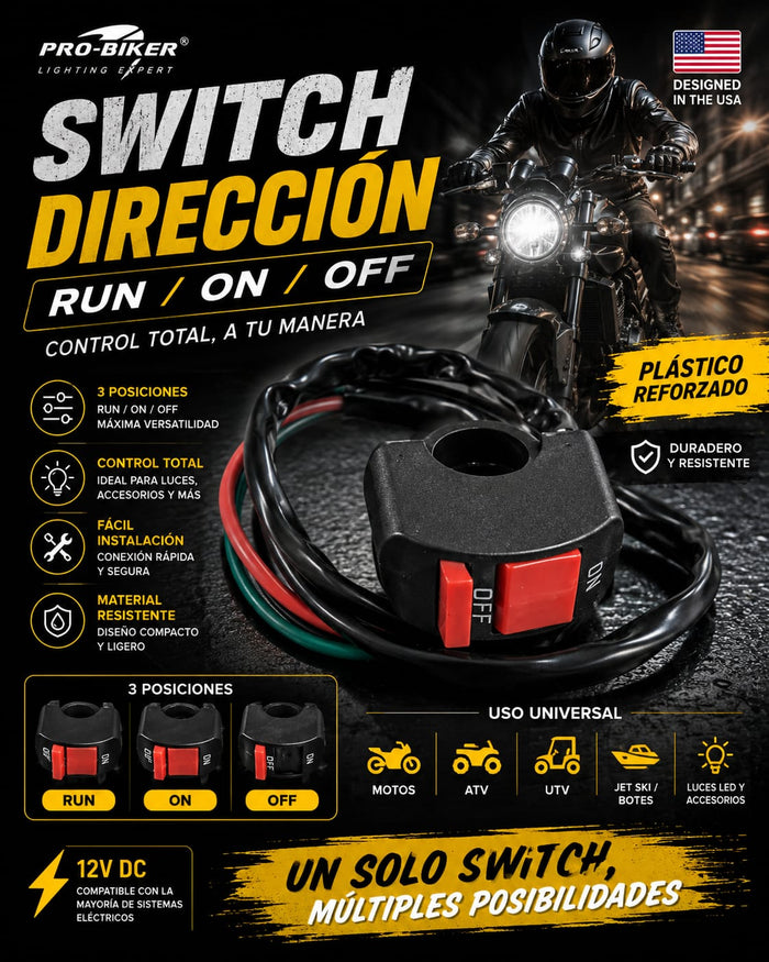 SWITCH DIRECCIÓN RUN/ON/OFF