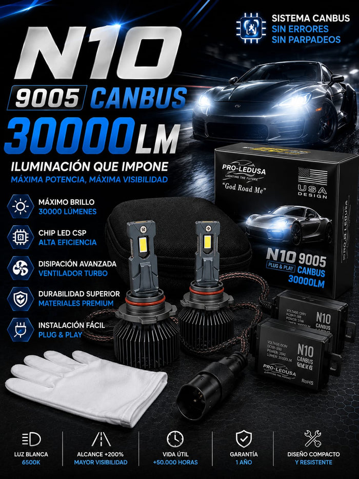 N10 9005 CANBUS 30000LM