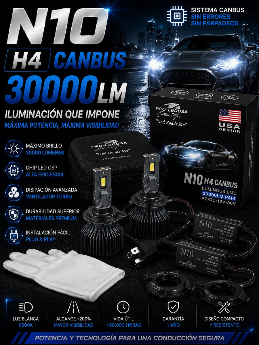N10 H4 CANBUS 30000LM