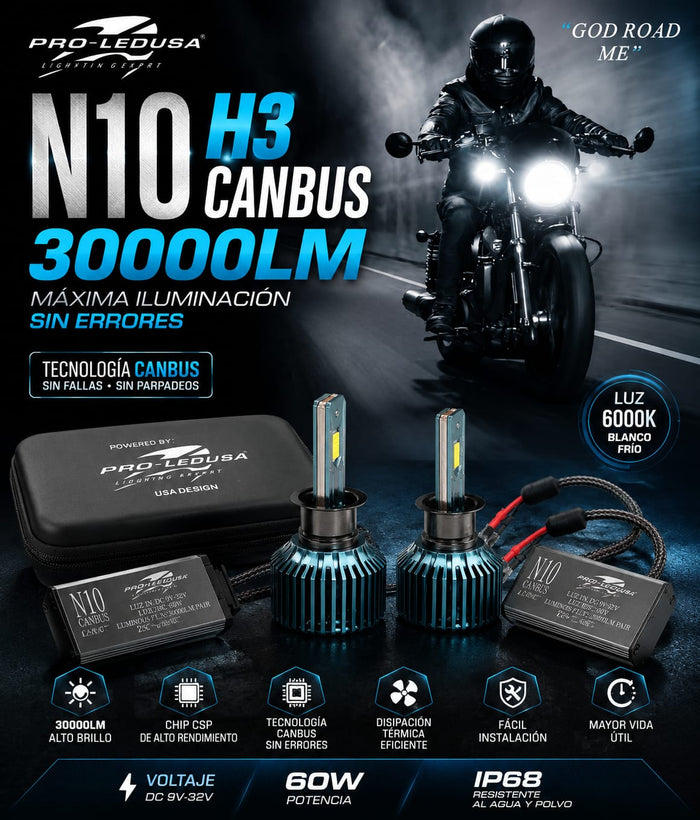N10 H3 CANBUS 30000LM