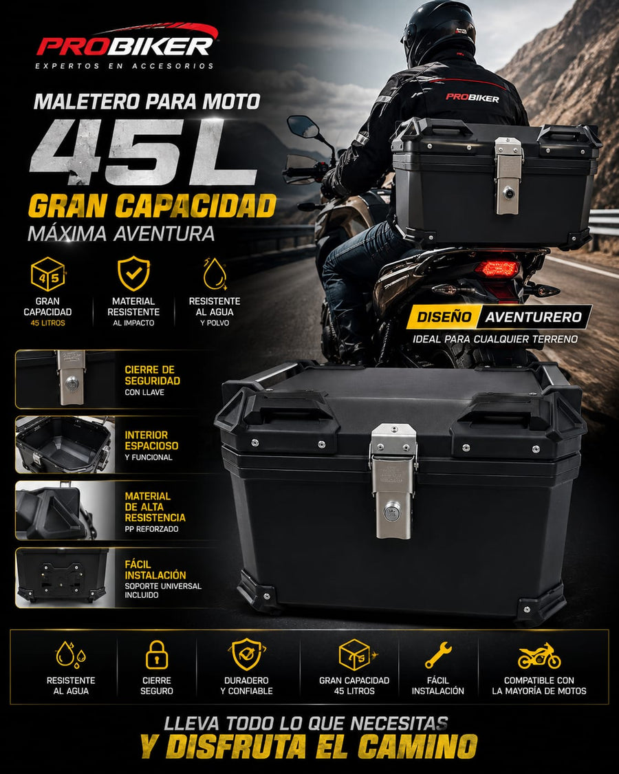 MALETERO MOTO 45L